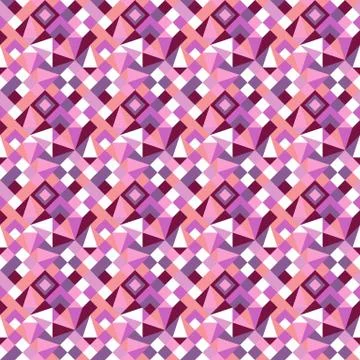 Mosaic pattern background - colorful abstract vector graphic design Ilustração Stock