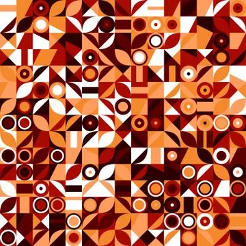 Mosaic pattern background - colorful abstract vector graphic Stock Illustration