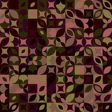 Mosaic pattern background - colorful abstract vector design Stock Illustration