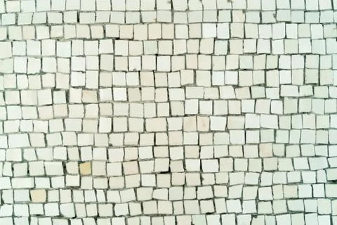 Mosaic pattern close up hand made one color Stock Photos