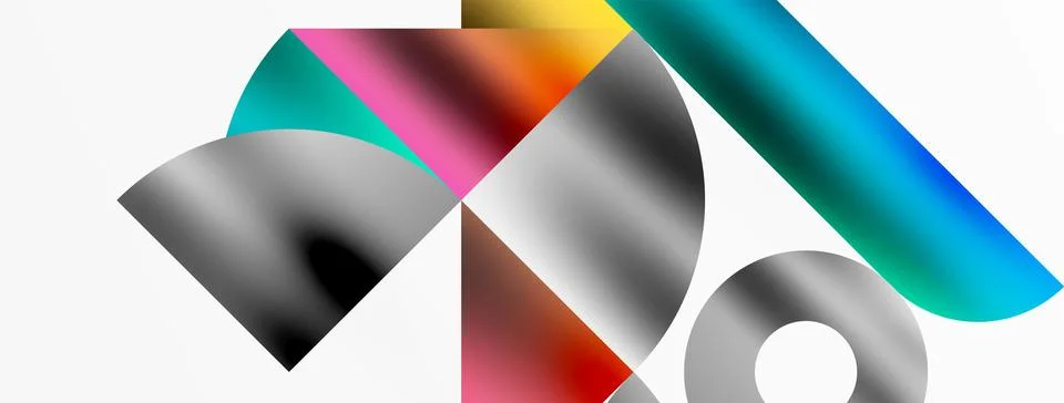 Mosaic pattern composition featuring harmonious interplay of triangles, lines Stockillustratie