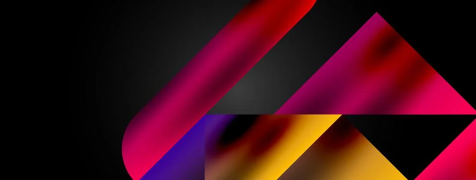 Mosaic pattern composition featuring harmonious interplay of triangles, lines Ilustración de archivo