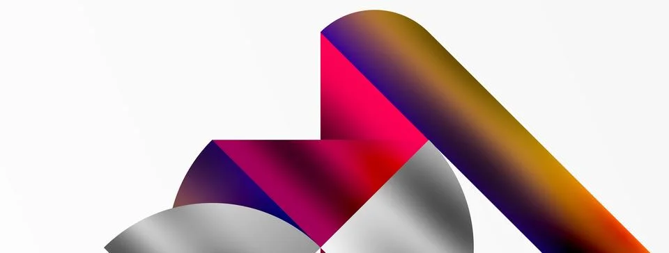 Mosaic pattern composition featuring harmonious interplay of triangles, lines Stock Illustration