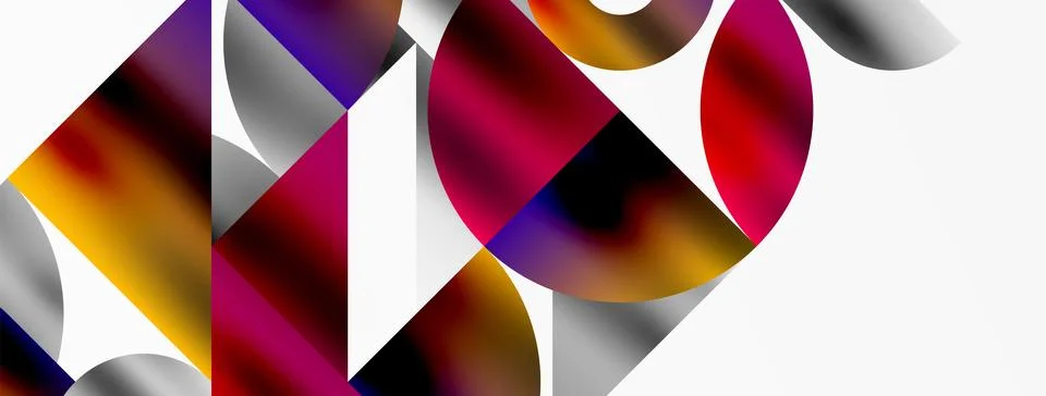 Mosaic pattern composition featuring harmonious interplay of triangles, lines Stockillustratie