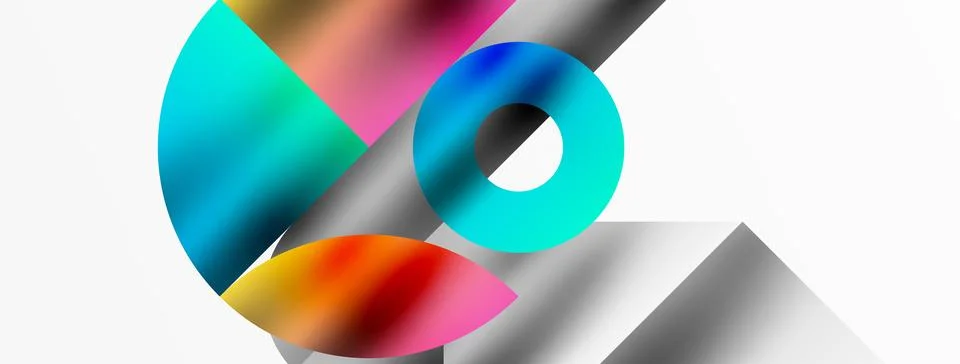 Mosaic pattern composition featuring harmonious interplay of triangles, lines Illustrazione stock