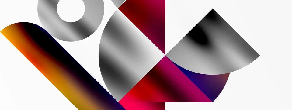 Mosaic pattern composition featuring harmonious interplay of triangles, lines 库存插图