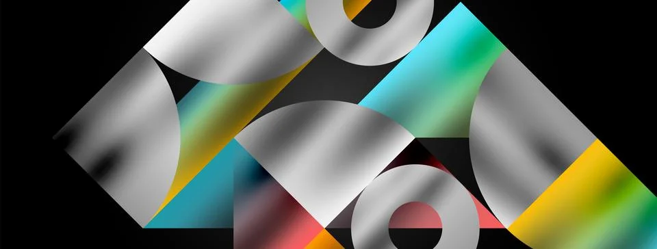 Mosaic pattern composition featuring harmonious interplay of triangles, lines 스톡 일러스트