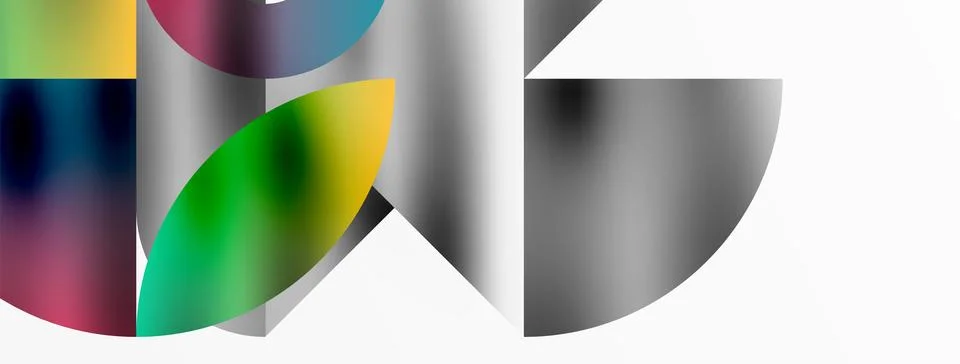 Mosaic pattern composition featuring harmonious interplay of triangles, lines 스톡 일러스트