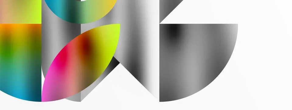 Mosaic pattern composition featuring harmonious interplay of triangles, lines Illustrazione stock