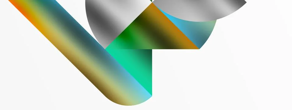 Mosaic pattern composition featuring harmonious interplay of triangles, lines Stock Illustration