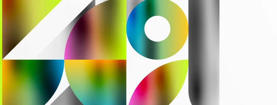 Mosaic pattern composition featuring harmonious interplay of triangles, lines Stockillustratie