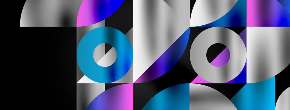 Mosaic pattern composition featuring harmonious interplay of triangles, lines Illustrazione stock