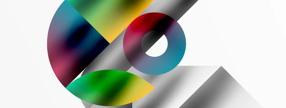 Mosaic pattern composition featuring harmonious interplay of triangles, lines イラスト素材