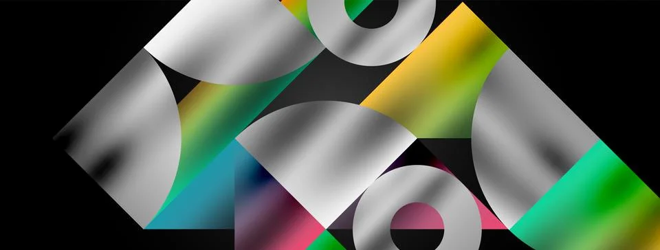 Mosaic pattern composition featuring harmonious interplay of triangles, lines イラスト素材