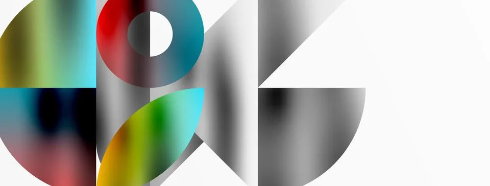 Mosaic pattern composition featuring harmonious interplay of triangles, lines イラスト素材