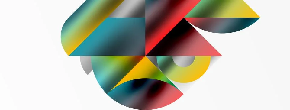 Mosaic pattern composition featuring harmonious interplay of triangles, lines イラスト素材