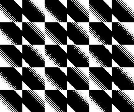 Mosaic pattern with diagonal lines, stripes. Vector. Stock Illustration
