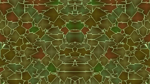Mosaic Pattern with Earthy Tones and Geometric Shapes. Video stock 330131212