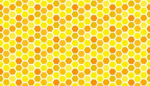 Mosaic pattern of hexagons, seamless Stock Illustration