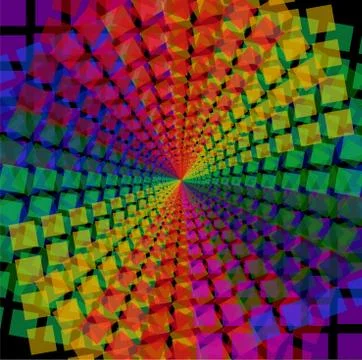 Mosaic pattern spectral background Stock Illustration