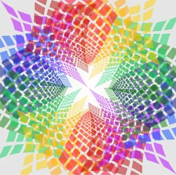 Mosaic pattern spectral background Stock Illustration