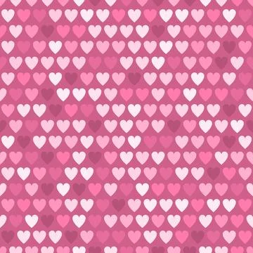 Mosaic pink heart pattern. Decorative Vector texture for Valentines Day イラスト素材