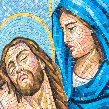 Mosaic of Pity Stock Photos