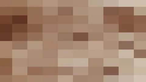 Mosaic pixels geometric background  squares texture brown beige checkered abs Stock Footage 312829146