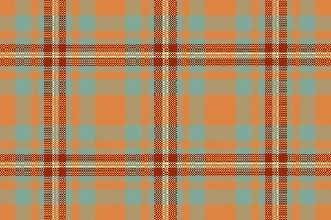 Mosaic plaid fabric pattern, nostalgic vector seamless tartan. Stationary b.. イラスト素材