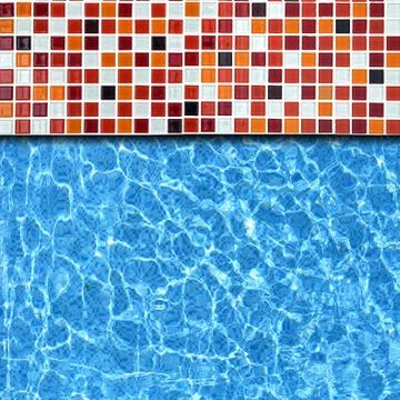 Mosaic pool background Stock Photos