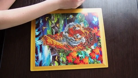 The mosaic process. Video stock 108575013