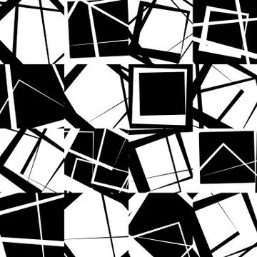 Mosaic of random, scattered lines. Illustrazione stock