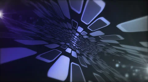 Mosaic Realm Blue Stock Footage 26050659