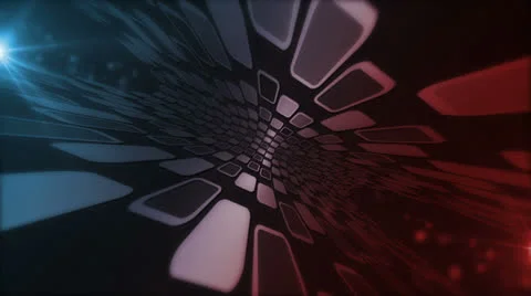 Mosaic Realm Red Blue Stock Footage 26032008
