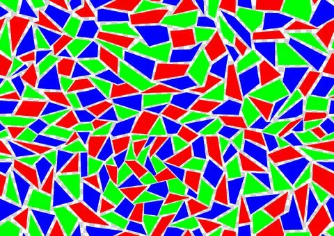 Mosaic RGB pattern Stock Illustration