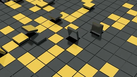 Mosaic of rotating cubes. Seamless loop Stock Footage 262730399