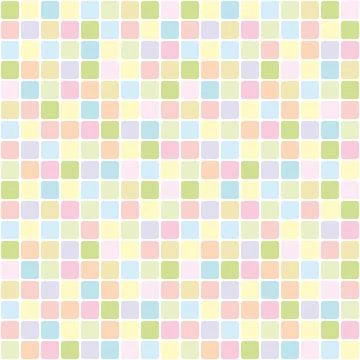 Mosaic of rounded square tiles illustration, color seamless repeatable pattern Stock Illustration