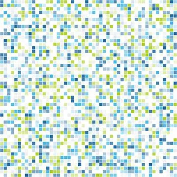 Mosaic seamless colored pixel background. Stock Illustration