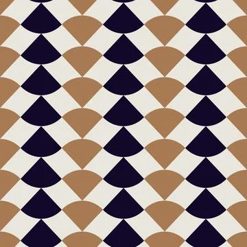 Mosaic seamless geometric pattern. Repeatable abstract background. Modern sym Stock Illustration