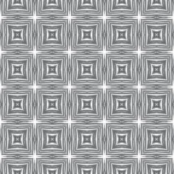 Mosaic seamless pattern. Black symmetrical Stock Illustration