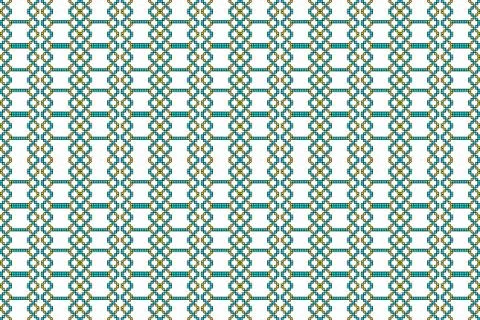 Mosaic seamless pattern on dark red background with frame for text. Stock Illustration