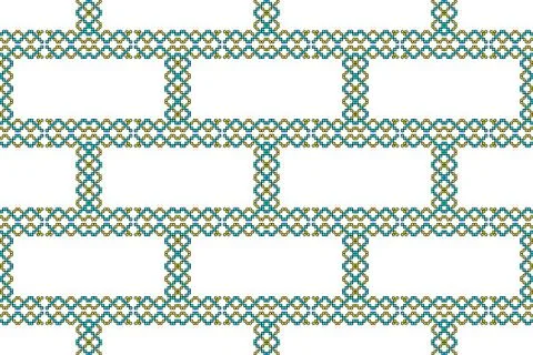 Mosaic seamless pattern on dark red background with frame for text. Stock Illustration