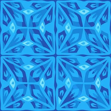 Mosaic seamless pattern. Geometric ethnic texture. Vector Stock Illustration