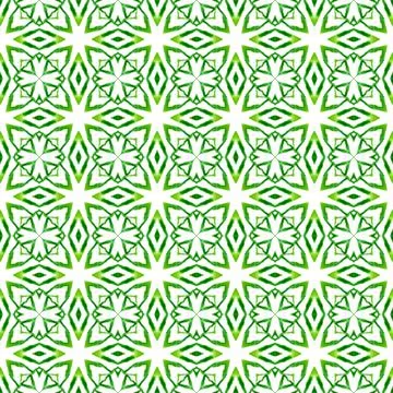 Mosaic seamless pattern. Green beauteous boho Illustrazione stock
