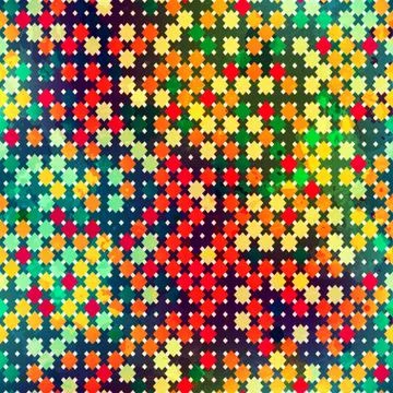 Mosaic seamless pattern Stock Illustration