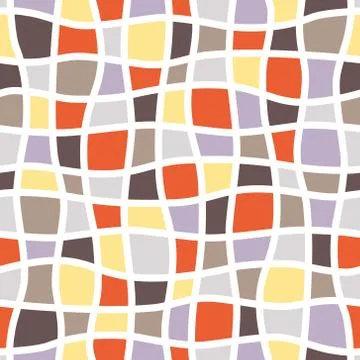 Mosaic seamless pattern Stock Illustration