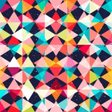 Mosaic seamless pattern. Stock Illustration