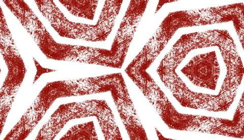 Mosaic seamless pattern. Maroon symmetrical Stock Illustration