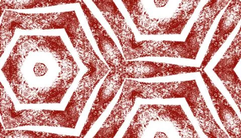 Mosaic seamless pattern. Maroon symmetrical Stock Illustration