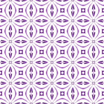 Mosaic seamless pattern. Purple alluring boho Stock Illustration